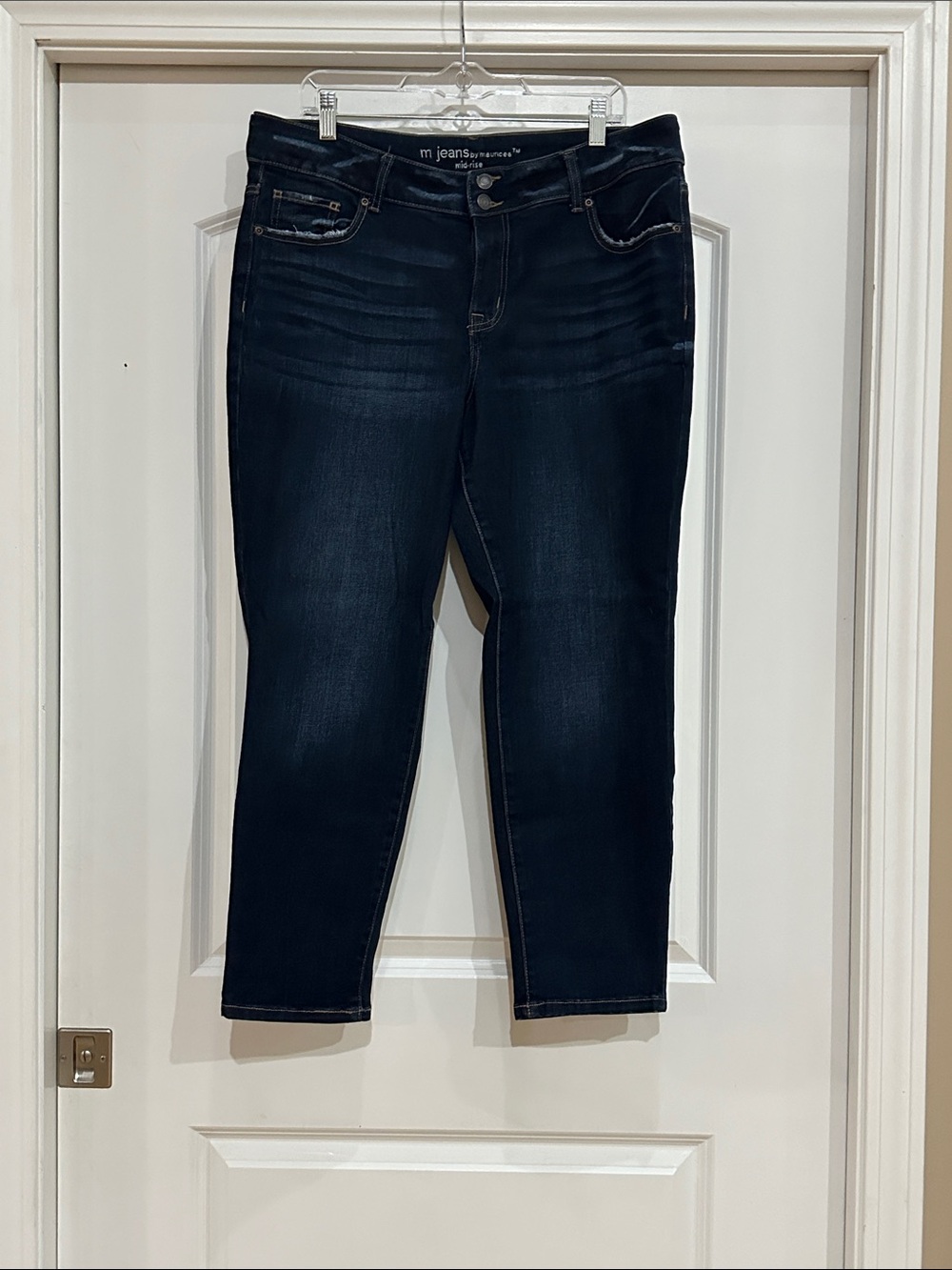 m jeans by Maurice’s Dark Wash Women’s Stretch Skinny Jeans - Dark Blue